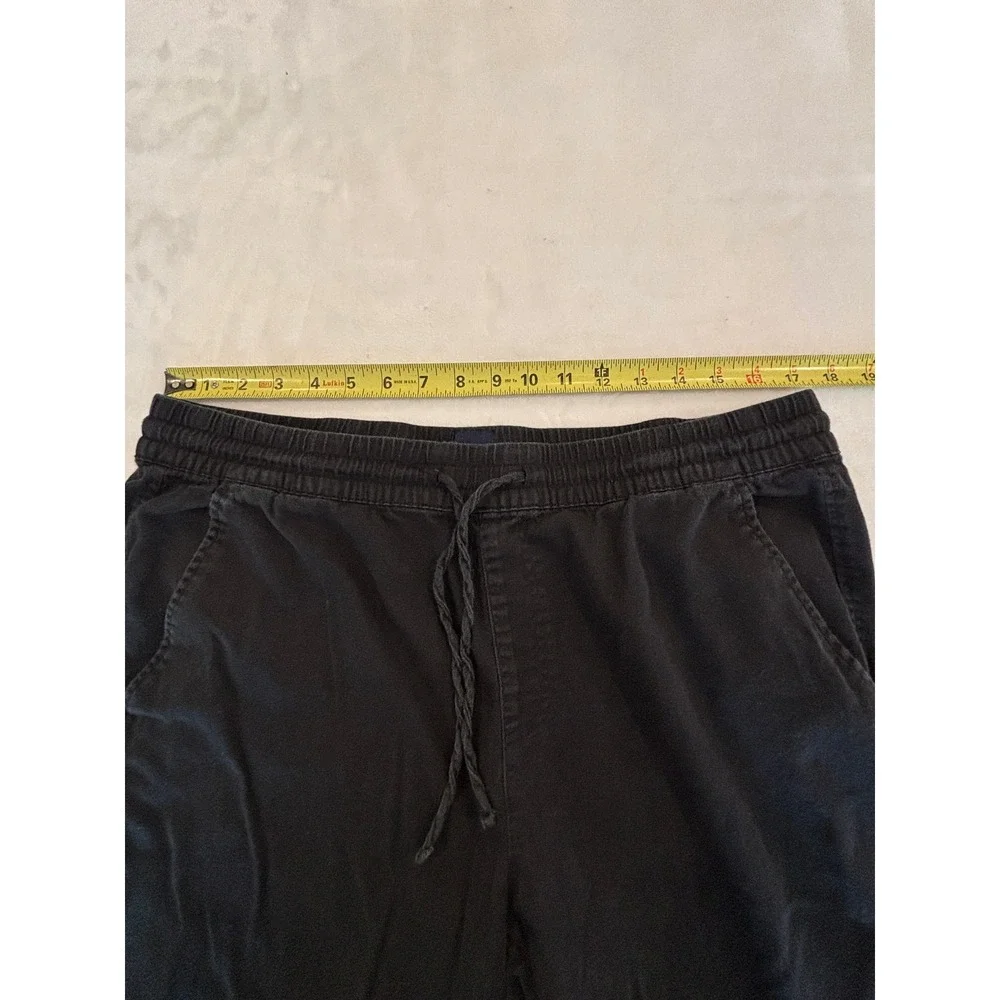 Gap Mens Black Drawstring Elastic Waist Jogger Pants Size L Casual Chino